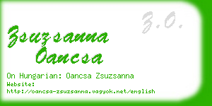 zsuzsanna oancsa business card